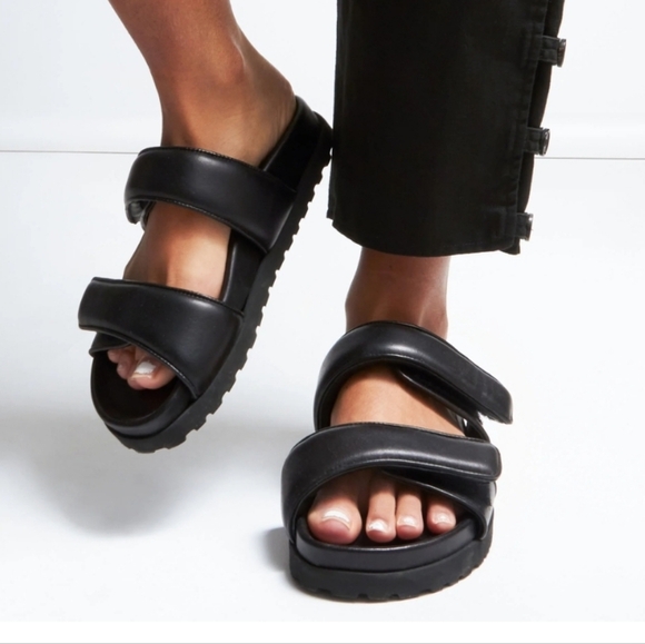 GIA X Pernille Teisbaek Leather Sandals Black Size 39 - Picture 2 of 9